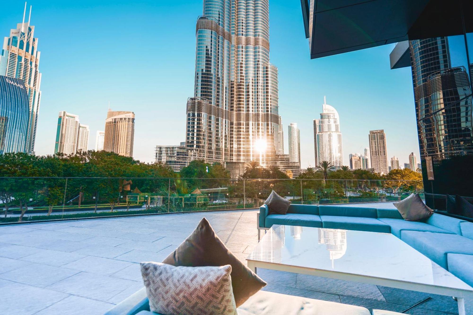 The Closest Building To Burj Khalifa With Fountain View In Address Opera Residence Dubai Exterior foto