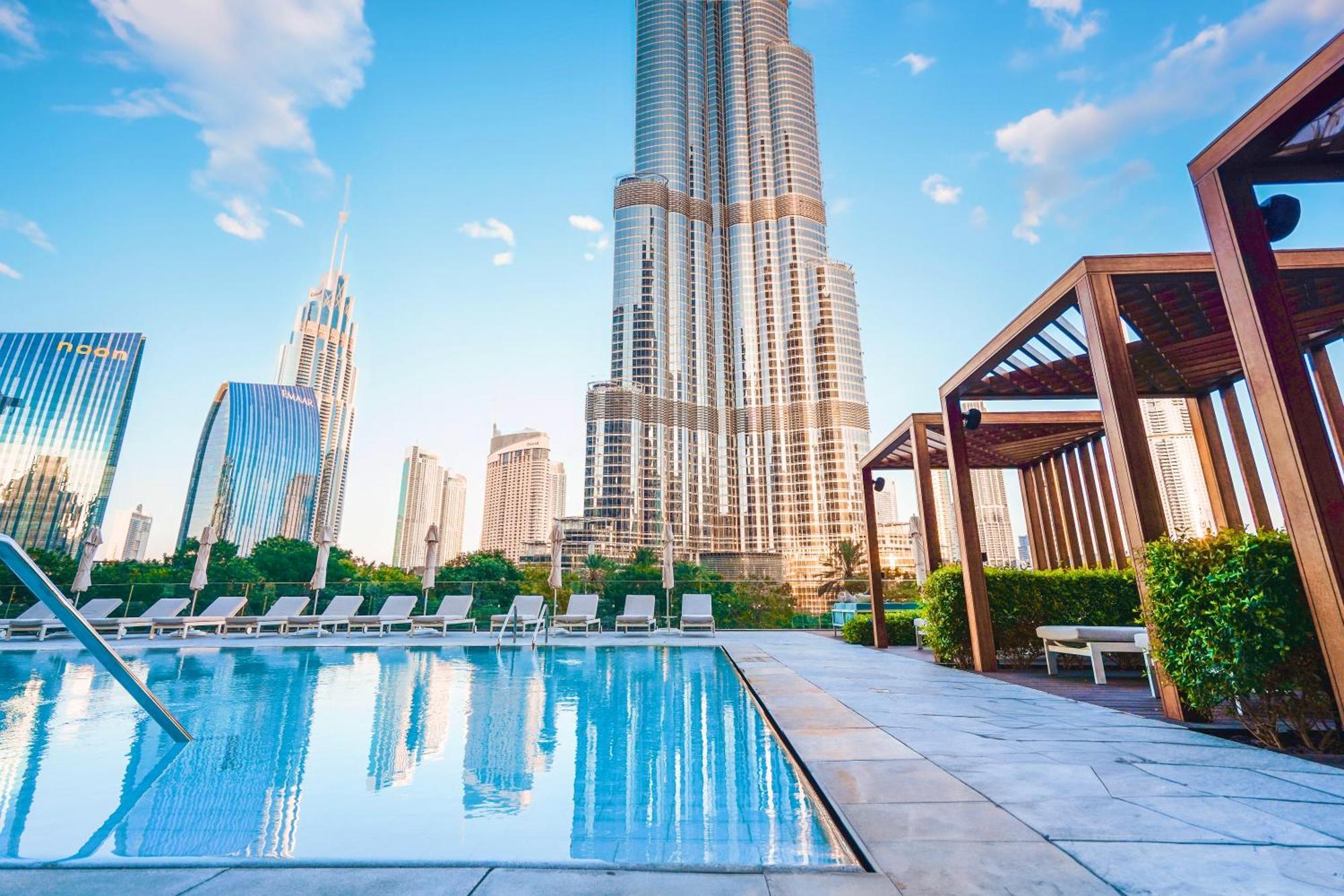 The Closest Building To Burj Khalifa With Fountain View In Address Opera Residence Dubai Exterior foto